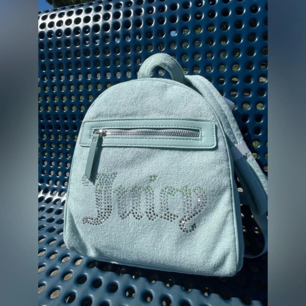 Juicy Couture Backpack,Juicy Couture Mint Backpack with Rhinestones.